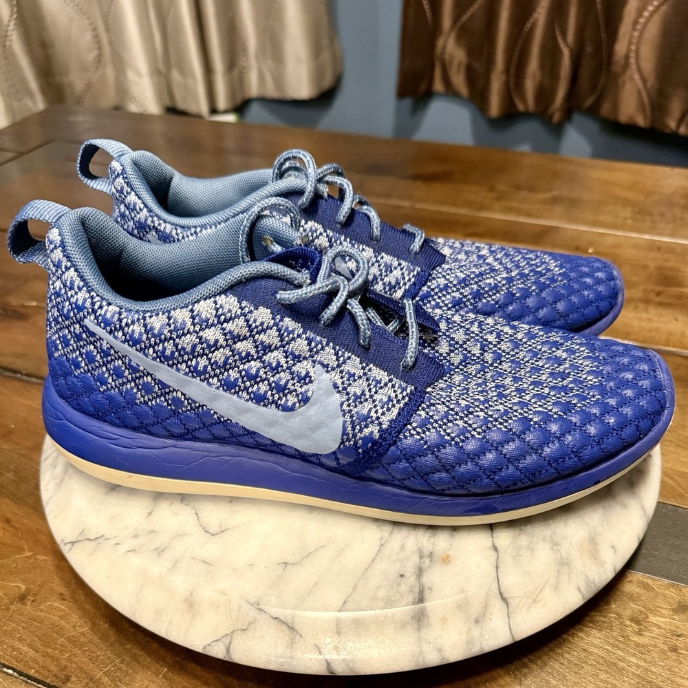 Nike Roshe Two Flyknit 365 Deep Royal‎ Blue 861706-400 Women Sz 8 EU 39 UK 5.5